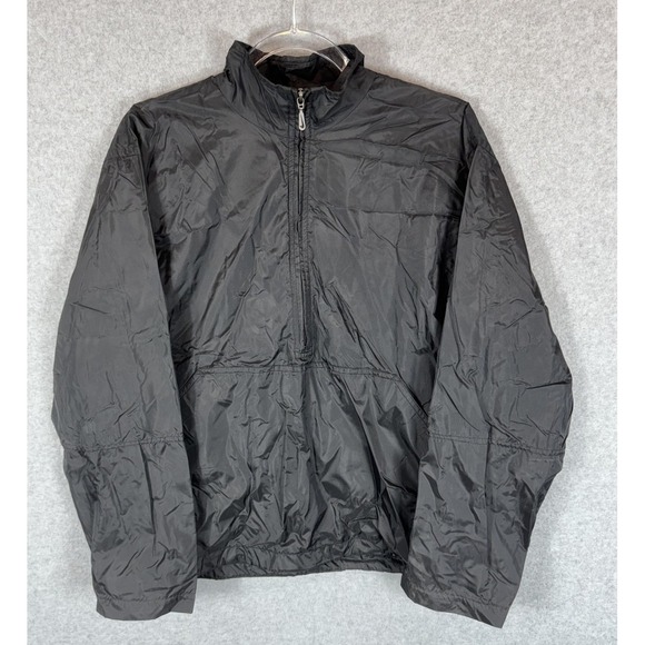 Nike Jacket Womens Large Black Windbreaker Half Zip Pullover Lightweight - Picture 1 of 11